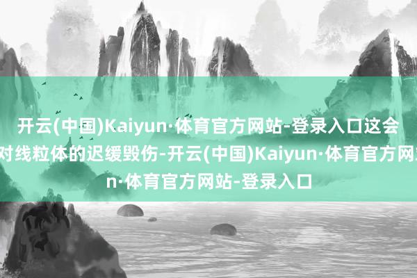开云(中国)Kaiyun·体育官方网站-登录入口这会导致压力和对线粒体的迟缓毁伤-开云(中国)Kaiyun·体育官方网站-登录入口